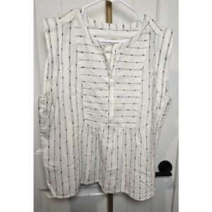 LOFT Sleeveless Shirt Womens Top Size Large New With Tags